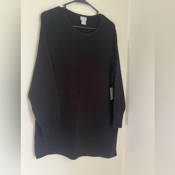 Chicos Asymmetrical Hem Ribbed Tunic - Picture 4 of 12